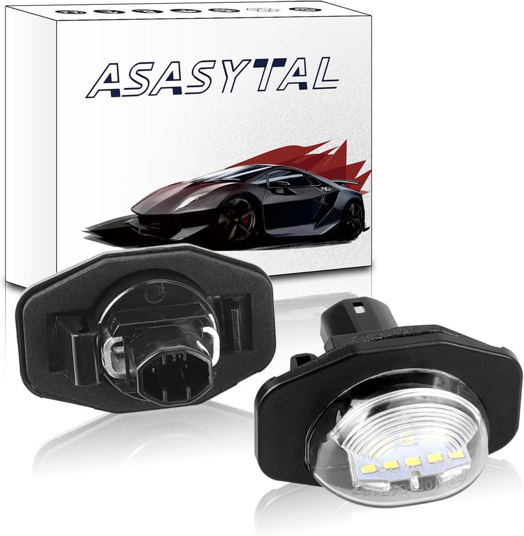 License Plate Light Clear Lens Lamp Assembly 6000K Diamond White Direct Fit Replacement Lamp Compatible with Toyota Corolla 2009-2013 Sienna 2011-2020 Scion xB xD, 2 Pcs
