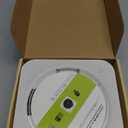 Bluetooth Portable Home CD Music Player with Remote Control, Timer, Built-in Speakers and LED Display - FM Radio Boombox (White)