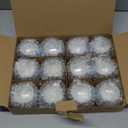 LAMORGIFT 12 Pcs Blue Votive Candle Holders- Blue Centerpieces for Tables, Round Mercury Glass Candle Holder for Bridal Shower Decorations, Wedding Decor