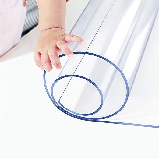 Clear Table Protector Vinyl 12x48 Inch Shelf Cover Wood Furniture Screen Protection Plastic Tablecloths Coffee Table Protetcor Cover Mat Cabinet Kitchen Countertop Cover Pad Crystal Carpet Protector