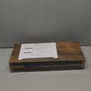 QEEIG Bathroom Floating Shelves for Wall - 15.7" Wall Mounted Shelf Over Toilet Farmhouse Home Decor Display Bookshelf Small 15.7 x 6.7 inch Set of 2, Rustic Brown (008-40BN)