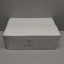 I00000 200 Pcs Clear Black Plastic Plates, Black Disposable Party Halloween Plates Include 100 Dinner Plate 10 and 100 Dessert Plate 7 Perfect for Wedding, Party & Halloween