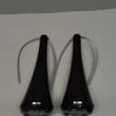 Fly Swatter for Outside/Inside Meal, Picnic, Barbeque, Events - Battery Operated Food Spinning Fan (Black Color, 2pcs)