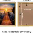 Edenseelake 18x24 Picture Frames Set of 2, Vintage Gold 18 x 24 Poster Frame for Wall Hanging Vertical and Horizontal