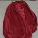 DUJUIKE Ottoman Covers Slipcover Square Ottoman Covers Protector for Footrest Foot Stool Furniture Stretch Comfortable Velvet with Elastic Bottom(Size S/Length&Width:13-18"/Height:15-18",Burgundy Red)