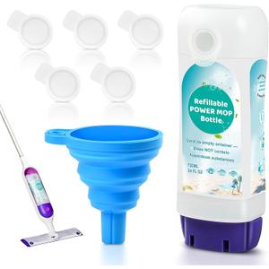 720ml Reusable Solution Bottle for Swiffer Powermop Mop, Leak-Resistant Lock
