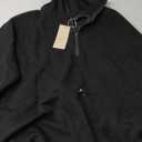 Dokotoo Womens Oversized Sweatshirts Half Zip Drawstring Waist Long Sleeve Side Slits Casual Pullover Sweatshirt Tops (XX-Large, Black)