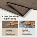 Sytopia 50-Inch Outdoor Dog Bed for XXL Dogs– Heavy-Duty Waterproof, Washable, Removable Cover, Ideal for Crate, Patio, Indoor & Outdoor Adventures (Brown)