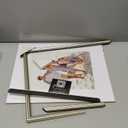 Americanflat Vintage Frames - 16x20 Picture Frame with Beaded Accents and Polished Plexiglass - Use as 11x14 Frame or Display 16x20 Photos Without Mat - Heirloom Collection - Wall Display - Silver