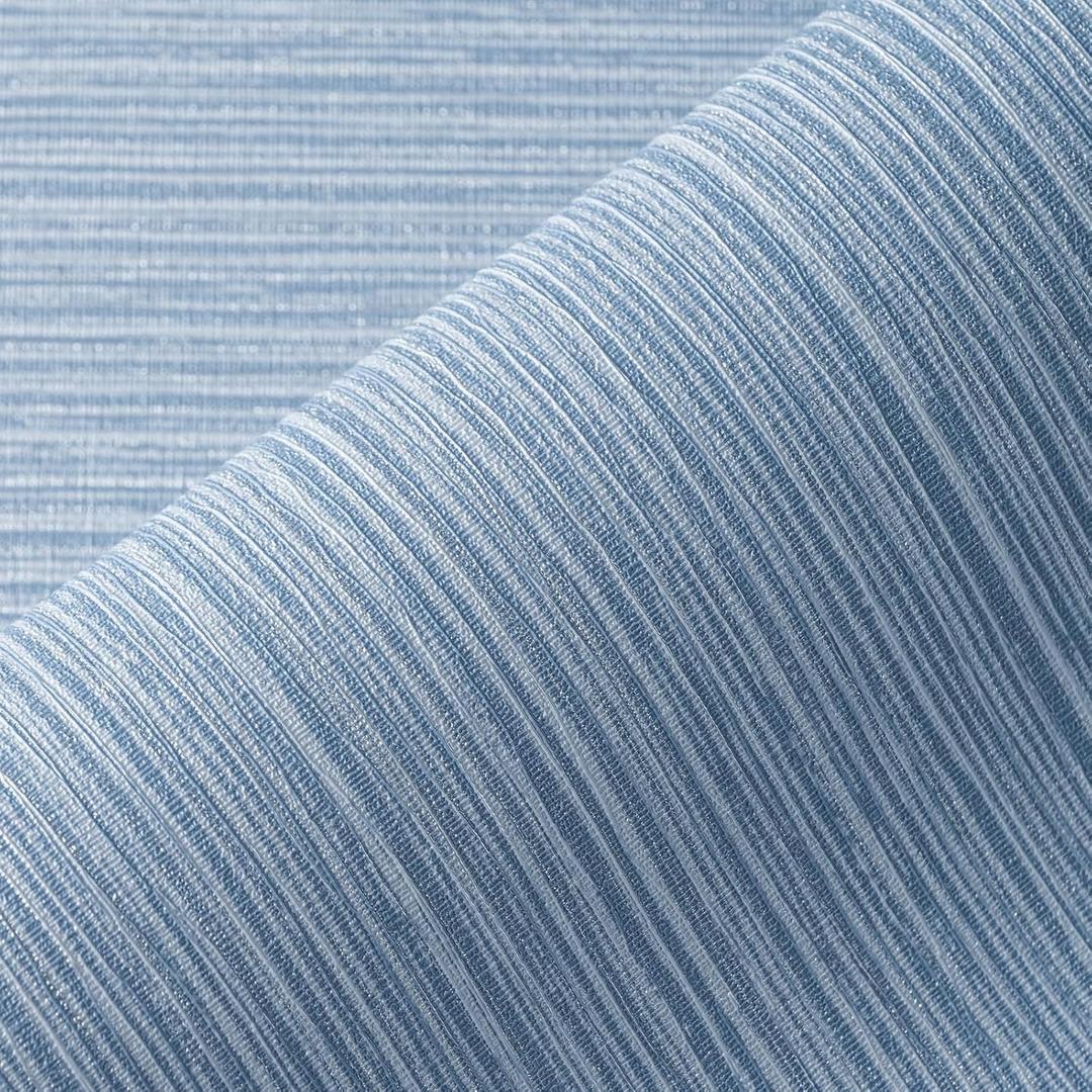 Grasscloth Textured Wallpaper Dark Blue Linen Thick 24" X 394" Fabric Contact Paper Grassweave Removable Modern Self Adhesive Wallpaper for Walls Cabinets Bedroom Liners Fireplace