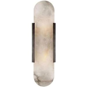 19.7" Mid Century Natural Alabaster Wall Sconces Wall Lighting Bathroom Vanity Light Fixtures Marble Wall Light White Stone Glass Modern Wall Mount Lamp for Bedroom Living Room Hallway