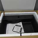 Claire 24 Rectangle Wall-Mount Bathroom Sink in Matte Black