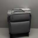 Hanke 16 Inch Underseat Carry On Luggage with Spinner Wheels for Airline, Small Softside TSA Approved Luggage Lightweight Rolling Suitcases Under Seat Travel Carry-On Bag(Grey)