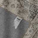 Entryway Washable 3x10 Runner Rug: Oriental Low Pile Rugs for Kitchen Hallway Distressed Stain Resistant Carpet for Bedroom Medallion Non Shedding Floor Mat For Bathroom Dining Room (3x10,Cream/Beige)