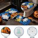 pinata Halloween Shower Curtain Set, Halloween Bathroom Set 4, Bathroom Decor Sets with Shower Curtain and Rugs Accessories, Ghost Curtains for Bath Decor