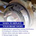 Centric Premium 111.10590 Automotive Rear Drum Brake Shoe Set for Selected 2014-2019 Mitsubishi Mirage