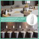 Maxcheck Automatic Air Freshener Spray Dispenser 2 Pack Wall Mounted Free Standing Restroom Air Freshener Battery Operated Automatic Sprayer Dispenser for Home Bathroom Commercial Time Scent(White)