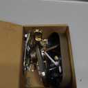 Veise Keyless Entry Door Lock with 2 Lever Handles - Electronic Keypad Deadbolt, Auto Lock, Back Lit & Easy Installation Design, Front Door Handle Sets, Satin Nickel