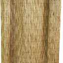 Master Garden Products RF-6 Natural Woven with Black Nylon Coated Wire, 6'H x 14'L Reed Fence, Yellow
