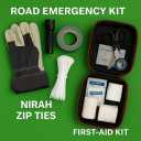 Zip Ties 14 inch Clear White, 50 lbs Strength, UV resistant, Self-locking, Multi-purpose Long Cable Ties, Wire Ties Heavy Duty Tie Downs for Office, Home, Outdoors, Cable Management by Nirah