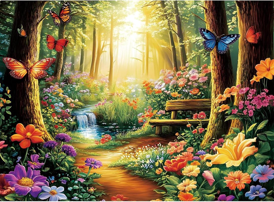 500 Piece Jigsaw Puzzle for Adults, Forest Butterfly Jigsaw Puzzle 500 Piece Forest Jigsaw Puzzles for Adult Butterfly Puzzles for Adults - Challenging Family Activity Gift 20.5 x 15 Inch 500 Piece Jigsaw Puzzle for Adults, Forest Butterfly Jigsaw Puzzle 500 Piece Forest Jigsaw Puzzles for Adult Butterfly Puzzles for Adults - Challenging Family Activity Gift 20.5 x 15 Inch