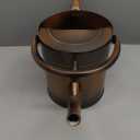 Yourjoy Galvanized Metal Watering Can, One Gallon Watering Cans for Outdoor Indoor Garden Plants Watering with Luminous Panit (Retro Coppery)