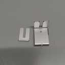 ILIVABLE Outlet Lock, Adjustable Metal Security Device, Prevents Power Plug Unplugging, Silver, 1-Pack