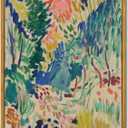 KBKBART Framed Canvas Wall Art, Vintage Abstract Matisse Wall Art Exhibition Posters for Room Aesthetic, Retro Colorful Gallery Art Prints, Classic Matisse Canvas Impressionist Painting Wall Decor for Bedroom Living Room, Cozy Home Decor, Bathroom, Gifts for Friends or Family (12"x16")