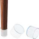Round Chair Leg Caps,PVC Furniture Feet Covers,TTZEZE Transparent Round Floor Protectors,Clear Table Feet Covers Preventing Plastic Chair Leg Covers Scratches and Noise 40mm/1.57'', 24