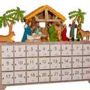 10.4-Inch Battery-Operated Light Up LED Nativity Advent Calendar