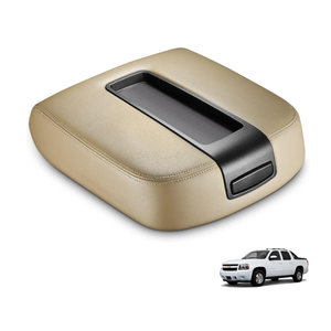 Center Console Lid Beige Armrest Cover Compatible with 2007-2014 Chevy Silverado Tahoe Suburban 1500 2500 Avalanche GMC Sierra Yukon XL Replaces 15217111 15941534 19328718