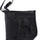 Outdoor Camping Chair Anti-Sink Mat Portable Ground Protection Pad Black Oxford Cloth Platform for Beach Park Garden