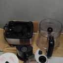 Hamilton Beach Stack & Snap Food Processor and Vegetable Chopper, BPA Free, Stainless Steel Blades, 12 Cup Bowl, 2-Speed 450 Watt Motor, Black (70725A)