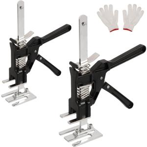 2 Pack Labor Saving Arm Jack, Lever Arm Lifter Hand Tool Jacks, Effort Elevator for Installing Doors Windows Cabinet, Furniture Drywall Lifter Jack (10 inches)