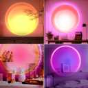 Sunset Lamp Projection, Sunset Night Light Rainbow Projector 180 16 Color Changing 4 Modes, Vlog, Photography, Decorative, Party Decor, Gift for Women