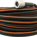 Flexon Flextreme Pro 5/8" x 100ft Performance Rubber Garden Hose Heavy-Duty, Kink-Resistant, All-Weather Flexibility, Industrial-Grade Couplings, Durable Outdoor Watering Hose for Lawn & Garden
