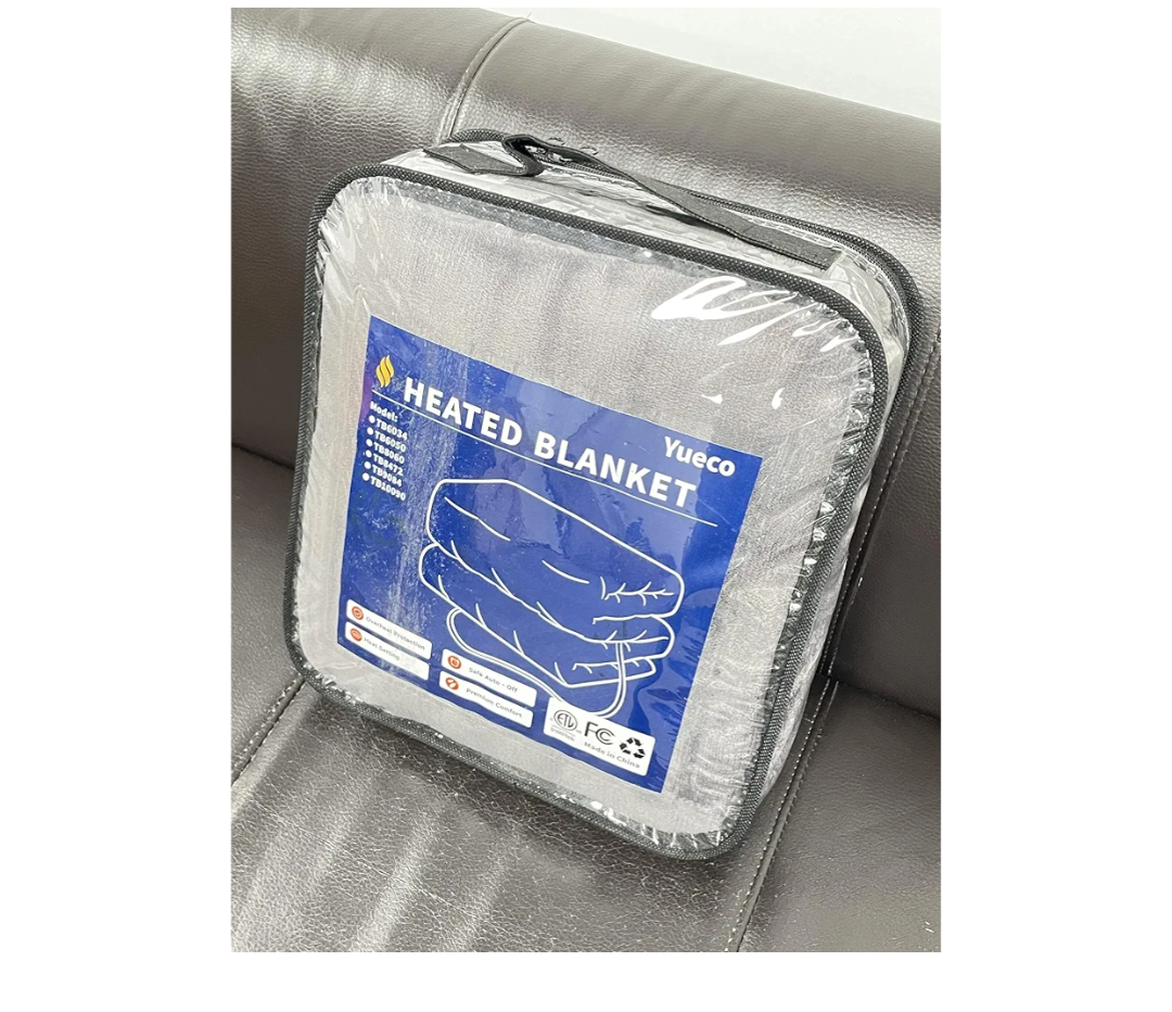 Electric Heated Blanket, Gray