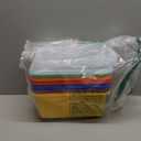 GAMENOTE Colored Plastic Storage Bins with Lids, Stackable Containers,Toy Storage Organizer - 5 Qt 6 Pack-Small Tubs,Tote Box for Classroom, Kids, Sorting (127.25.1 in) (Multicolor)