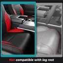for Toyota Tundra Seat Covers 2022 2023 2024 2025 2026 Custom Fit Full Set, Waterproof & Durable Leather Seat Covers for Car - Black/Red (for SR/SR5 Only, NO Rear Armrests)