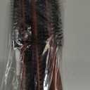 Boao 3 Pieces Boar Bristle Round Hair Brush Set for Women Men Round Drying, Styling, Curling Hair Brush with Wood Handle Quiff Roller(10/12/ 14 Rows)