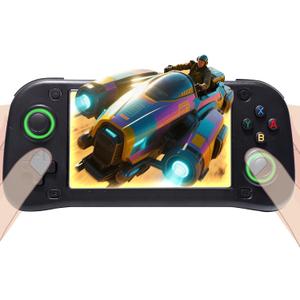 G28 Retro Handheld Game Console, 4.3" IPS Screen, 64GB Memory Card with 30000+ Games, 26 Emulators, 3500mAh Battery, OTG Support, 3D Joystick, Built-in Headphone Jack, Retro Gaming Console for Adults