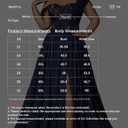 VOUIAO Women Plus Size Bridesmaid Dresses Sequin Summer Maxi Dress A Line Wedding Guest Prom Evening Party Cocktail Gown Navy Blue 2XL