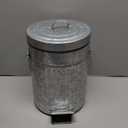 Autumn Alley Rustic Farmhouse Bathroom Trash Can - Pet Proof Galvanized Trash Can with Soft-Close Lid and Pedal for Rustic Bathroom Accessories, Kitchen Waste Basket, Country Home Dcor, 5L, 1.3 Gal.