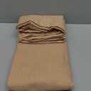 NICETOWN Thick Linen Curtains for Farmhouse 90 inches Long, Pinch Pleated Curtains Flax Linen Privacy with Light Filtering Window Treatments for Bedroom/Boys Room, Taupe, W50 x L90, 2 Panels (Hook Belt| Camel)