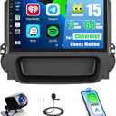 2+64G for Chevrolet Chevy Malibu 2009-2014 Android 15 Car Stereo Wireless Apple CarPlay Android Auto,9 inch Touch Screen Radio WiFi Bluetooth GPS FM RDS+Free AHD Backup Cam