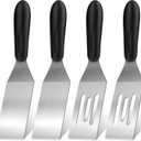 2Pcs Stainless Steel Spatula Set,Mini Serving Spatula for Kitchen Use,Metal Spatula for Cooking with Heat Resistant Handle,Metal Spatulas for kitchen use for PancakesLasagnaBrownies (4PCS)