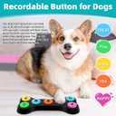 Dog Recordable Training Buttons, Set of 7 Colors, Dog Buttons for Communication, Dog Speech Training Buzzers, Loud Clear Already Recorded Words, Adjustable Volume