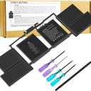 A1707 A1820 Laptop Battery for MacBook Pro 15 inch A1707 (Late 2016 Mid 2017) Touch Bar EMC 3162 3072 Series MLH32LL/A MLH42LL/A MLW72LL/A MLW72HN/A MLW82LL/A MPTR2LL/A MPTT2LL/A - 11.40V 76Wh