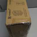 HABAU Wood Potato Onion Storage Bins - Wooden Stackable Produce Basket - Fruit Vegetable Storage for Kitchen Pantry Organization, Set 3 Pieces (Natural)