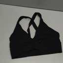Aoxjox Women's Workout Sports Bras High Impact Fitness Training Gym Khloe Bra Yoga Crop Tank (Medium, Black)